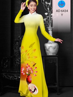 Vải áo dài Sen và nón lá mới ra AD 6434 25 1578293940 35 Vai ao dai Sen va non la moi ra AD