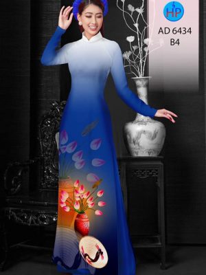 Vải áo dài Sen và nón lá mới ra AD 6434 34 1578293941 310 Vai ao dai Sen va non la moi ra AD