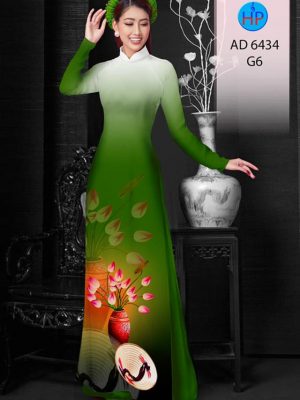 Vải áo dài Sen và nón lá mới ra AD 6434 32 1578293941 346 Vai ao dai Sen va non la moi ra AD