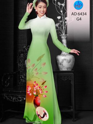 Vải áo dài Sen và nón lá mới ra AD 6434 33 1578293941 452 Vai ao dai Sen va non la moi ra AD