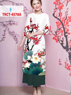 Vải áo dài cách tân hoa đào mới ra AD TRCT 4578 20 1578294764 624 Vai ao dai cach tan hoa dao moi ra AD