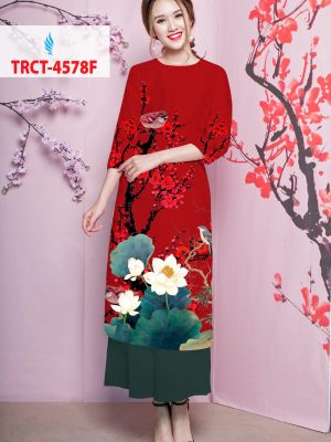 Vải áo dài cách tân hoa đào mới ra AD TRCT 4578 23 1578294764 683 Vai ao dai cach tan hoa dao moi ra AD