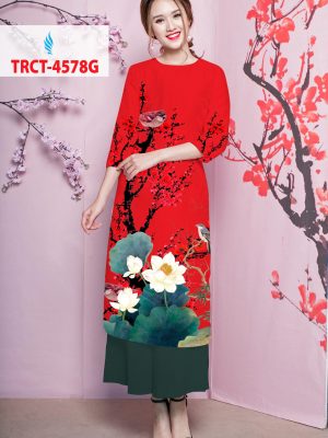 Vải áo dài cách tân hoa đào mới ra AD TRCT 4578 22 1578294764 948 Vai ao dai cach tan hoa dao moi ra AD