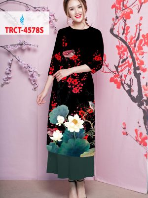 Vải áo dài cách tân hoa đào mới ra AD TRCT 4578 30 1578294766 18 Vai ao dai cach tan hoa dao moi ra AD