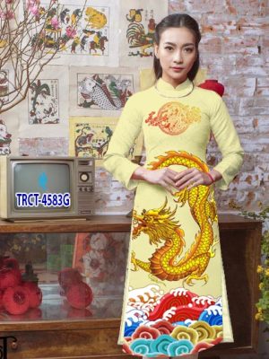 Vải áo dài hình rồng thiết kế 2020 AD TRCT 4583 15 1578294921 645 Vai ao dai hinh rong thiet ke 2020 AD TRCT