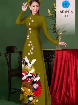 Vải áo dài Quạt và Hạc mới ra AD 6416 30 1578295518 703 Vai ao dai Quat va Hac moi ra AD 6416