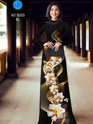 Vải áo dài Hoa in 3D kiểu mới AD 6305 21 1578296469 122 Vai ao dai Hoa in 3D kieu moi AD 6305