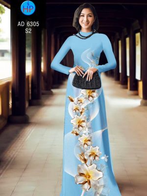 Vải áo dài Hoa in 3D kiểu mới AD 6305 31 1578296469 318 Vai ao dai Hoa in 3D kieu moi AD 6305