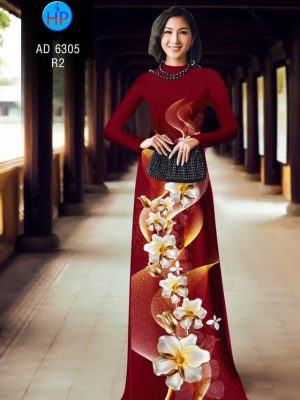 Vải áo dài Hoa in 3D kiểu mới AD 6305 24 1578296469 395 Vai ao dai Hoa in 3D kieu moi AD 6305