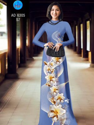 Vải áo dài Hoa in 3D kiểu mới AD 6305 30 1578296469 772 Vai ao dai Hoa in 3D kieu moi AD 6305