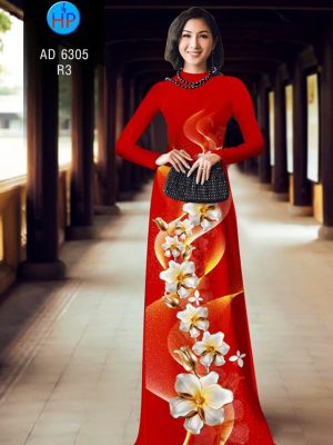 Vải áo dài Hoa in 3D kiểu mới AD 6305 33 1578296469 828 Vai ao dai Hoa in 3D kieu moi AD 6305