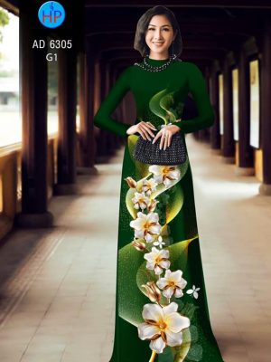 Vải áo dài Hoa in 3D kiểu mới AD 6305 29 1578296469 993 Vai ao dai Hoa in 3D kieu moi AD 6305