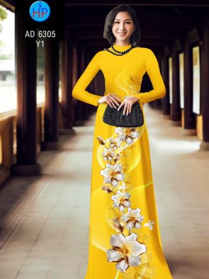 Vải áo dài Hoa in 3D kiểu mới AD 6305 36 1578296470 961 Vai ao dai Hoa in 3D kieu moi AD 6305