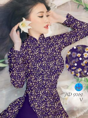 Vải áo dài Cúc nhí kiểu mới AD 9069 21 1578296758 27 Vai ao dai Cuc nhi kieu moi AD 9069
