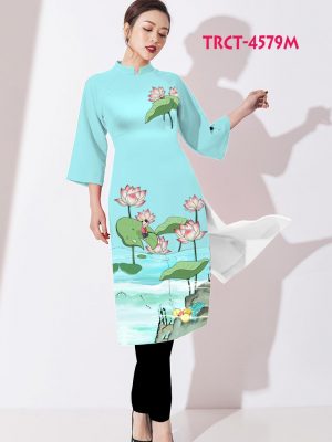 Vải áo dài cách tân hoa sen kiểu mới AD TRCT 4579 29 1578297512 391 Vai ao dai cach tan hoa sen kieu moi AD
