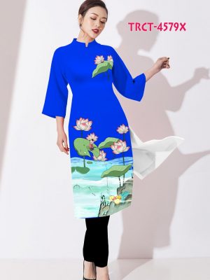 Vải áo dài cách tân hoa sen kiểu mới AD TRCT 4579 34 1578297512 409 Vai ao dai cach tan hoa sen kieu moi AD