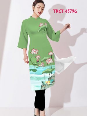 Vải áo dài cách tân hoa sen kiểu mới AD TRCT 4579 24 1578297512 746 Vai ao dai cach tan hoa sen kieu moi AD