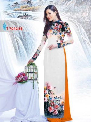 Vải áo dài hoa 3D kiểu mới AD T7042 13 1578297670 520 Vai ao dai hoa 3D kieu moi AD T7042