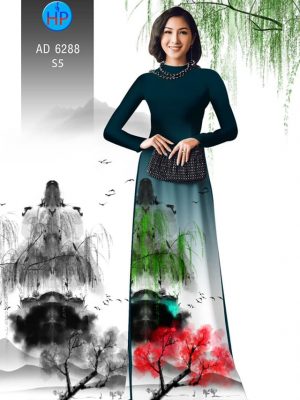 Vải áo dài Mùa Xuân nhỏ kiểu mới AD 6288 35 1578468831 718 Vai ao dai Mua Xuan nho kieu moi AD 6288
