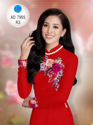 Vải áo dài hoa hồng trên ngực kiểu mới AD 7955 25 1580300213 638 Vai ao dai Xuan yeu thuong AD