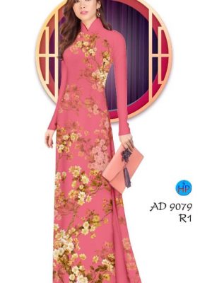 Vải áo dài Hoa Đào nở rộ thiết kế 2020 AD 9079 30 1580440137 664 Vai ao dai Hoa Dao no ro thiet ke 2020