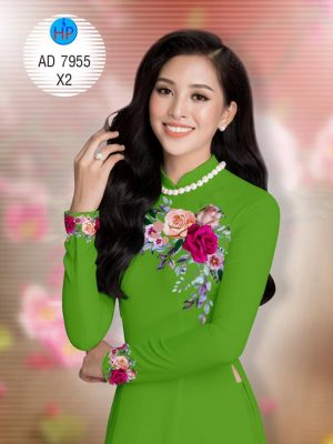Vải áo dài hoa hồng trên ngực kiểu mới AD 7955 26 1580442636 172 Vai ao dai hoa hong tren nguc kieu moi AD