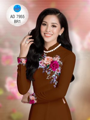 Vải áo dài hoa hồng trên ngực kiểu mới AD 7955 36 1580442636 488 Vai ao dai hoa hong tren nguc kieu moi AD