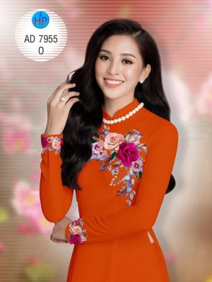 Vải áo dài hoa hồng trên ngực kiểu mới AD 7955 31 1580442636 522 Vai ao dai hoa hong tren nguc kieu moi AD