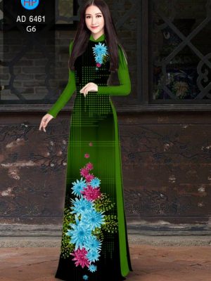 Vải áo dài hoa cúc xanh kiểu mới AD 6461 31 1580443125 381 Vai ao dai hoa cuc xanh kieu moi AD 6461