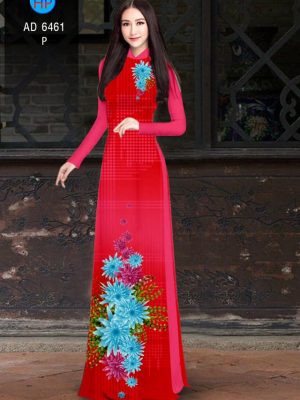 Vải áo dài hoa cúc xanh kiểu mới AD 6461 30 1580443125 703 Vai ao dai hoa cuc xanh kieu moi AD 6461