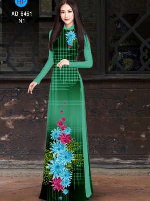 Vải áo dài hoa cúc xanh kiểu mới AD 6461 24 1580443125 780 Vai ao dai hoa cuc xanh kieu moi AD 6461