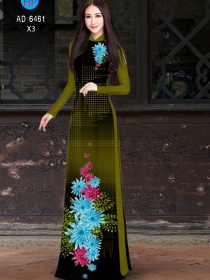 Vải áo dài hoa cúc xanh kiểu mới AD 6461 23 1580443125 860 Vai ao dai hoa cuc xanh kieu moi AD 6461