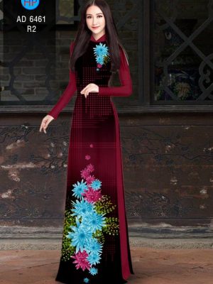Vải áo dài hoa cúc xanh kiểu mới AD 6461 33 1580443126 791 Vai ao dai hoa cuc xanh kieu moi AD 6461