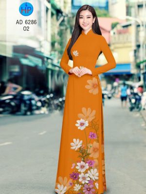Vải áo dài hoa hương đồng gió nội thiết kế 2020 AD 6286 26 1580443534 882 Vai ao dai hoa huong dong gio noi thiet ke