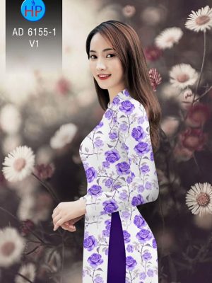 Vải áo dài Hoa hồng Valentine 14/02 mới ra AD 6155 24 1580443627 574 Vai ao dai Hoa hong Valentine 1402 moi ra AD