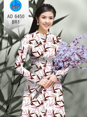 Vải áo dài hoa lá đều kiểu mới AD 6450 23 1580444914 144 Vai ao dai hoa la deu kieu moi AD 6450