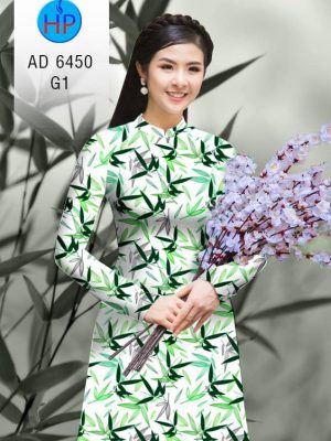 Vải áo dài hoa lá đều kiểu mới AD 6450 21 1580444914 380 Vai ao dai hoa la deu kieu moi AD 6450