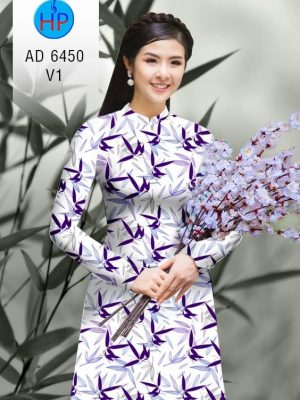 Vải áo dài hoa lá đều kiểu mới AD 6450 27 1580444914 889 Vai ao dai hoa la deu kieu moi AD 6450