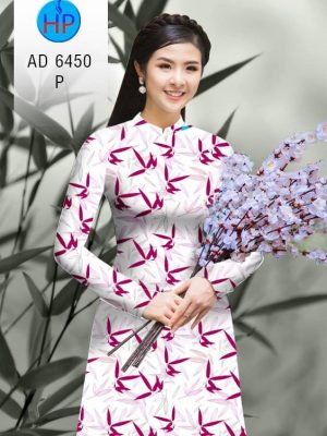 Vải áo dài hoa lá đều kiểu mới AD 6450 34 1580444915 451 Vai ao dai hoa la deu kieu moi AD 6450