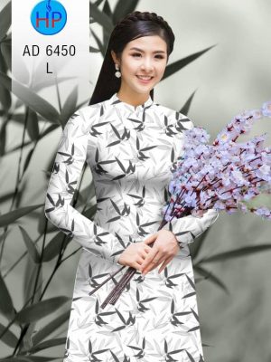 Vải áo dài hoa lá đều kiểu mới AD 6450 36 1580444915 485 Vai ao dai hoa la deu kieu moi AD 6450