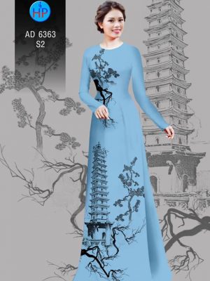 Vải áo dài tháp chùa kiểu mới AD 6363 29 1580445238 110 Vai ao dai thap chua kieu moi AD 6363