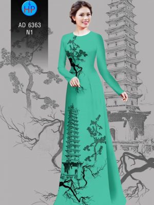 Vải áo dài tháp chùa kiểu mới AD 6363 24 1580445238 468 Vai ao dai thap chua kieu moi AD 6363
