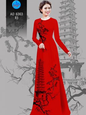 Vải áo dài tháp chùa kiểu mới AD 6363 21 1580445238 712 Vai ao dai thap chua kieu moi AD 6363