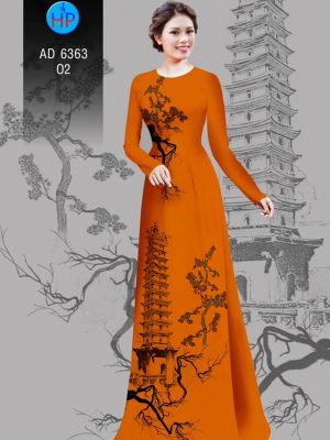 Vải áo dài tháp chùa kiểu mới AD 6363 25 1580445238 76 Vai ao dai thap chua kieu moi AD 6363