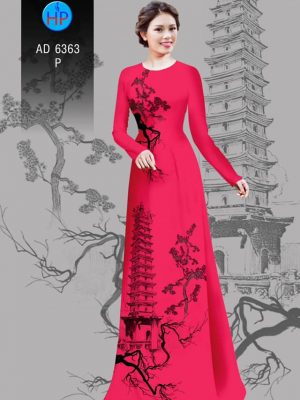 Vải áo dài tháp chùa kiểu mới AD 6363 23 1580445238 858 Vai ao dai thap chua kieu moi AD 6363