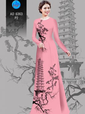Vải áo dài tháp chùa kiểu mới AD 6363 22 1580445238 922 Vai ao dai thap chua kieu moi AD 6363