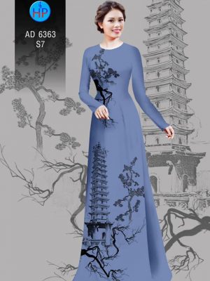 Vải áo dài tháp chùa kiểu mới AD 6363 32 1580445239 211 Vai ao dai thap chua kieu moi AD 6363