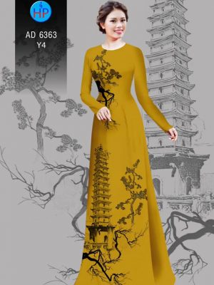 Vải áo dài tháp chùa kiểu mới AD 6363 37 1580445239 507 Vai ao dai thap chua kieu moi AD 6363