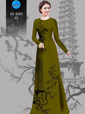 Vải áo dài tháp chùa kiểu mới AD 6363 33 1580445239 641 Vai ao dai thap chua kieu moi AD 6363