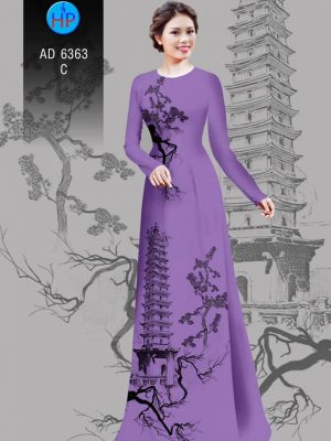 Vải áo dài tháp chùa kiểu mới AD 6363 35 1580445239 788 Vai ao dai thap chua kieu moi AD 6363
